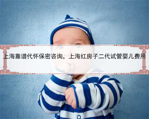 上海靠谱代怀保密咨询，上海红房子二代试管婴儿费用
