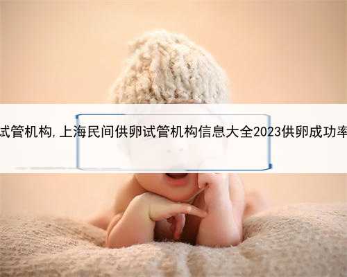 上海民间供卵试管机构,上海民间供卵试管机构信息大全2023供卵成功率最高医院